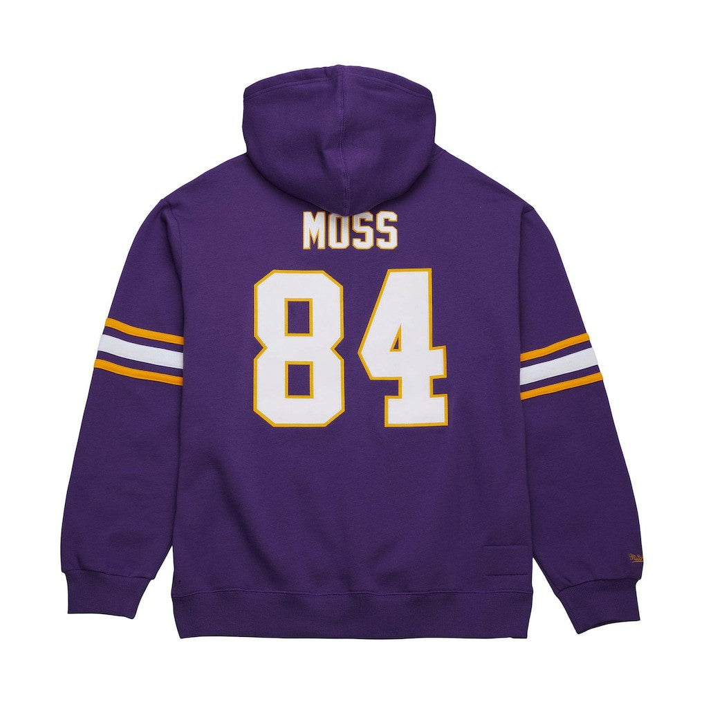 Randy Moss Minnesota Vikings Retired Player Name & Number Pullover Hoodie Purple