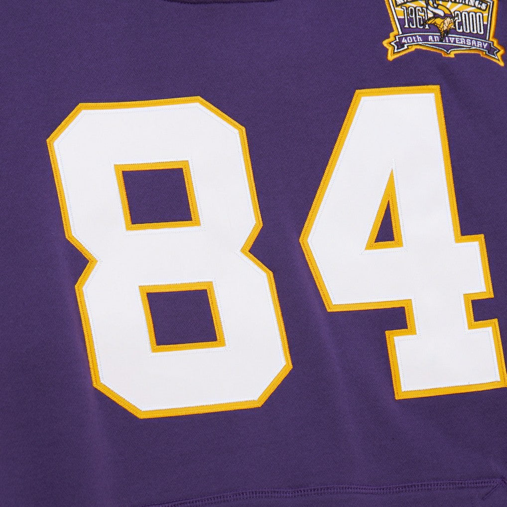 Randy Moss Minnesota Vikings Retired Player Name & Number Pullover Hoodie Purple