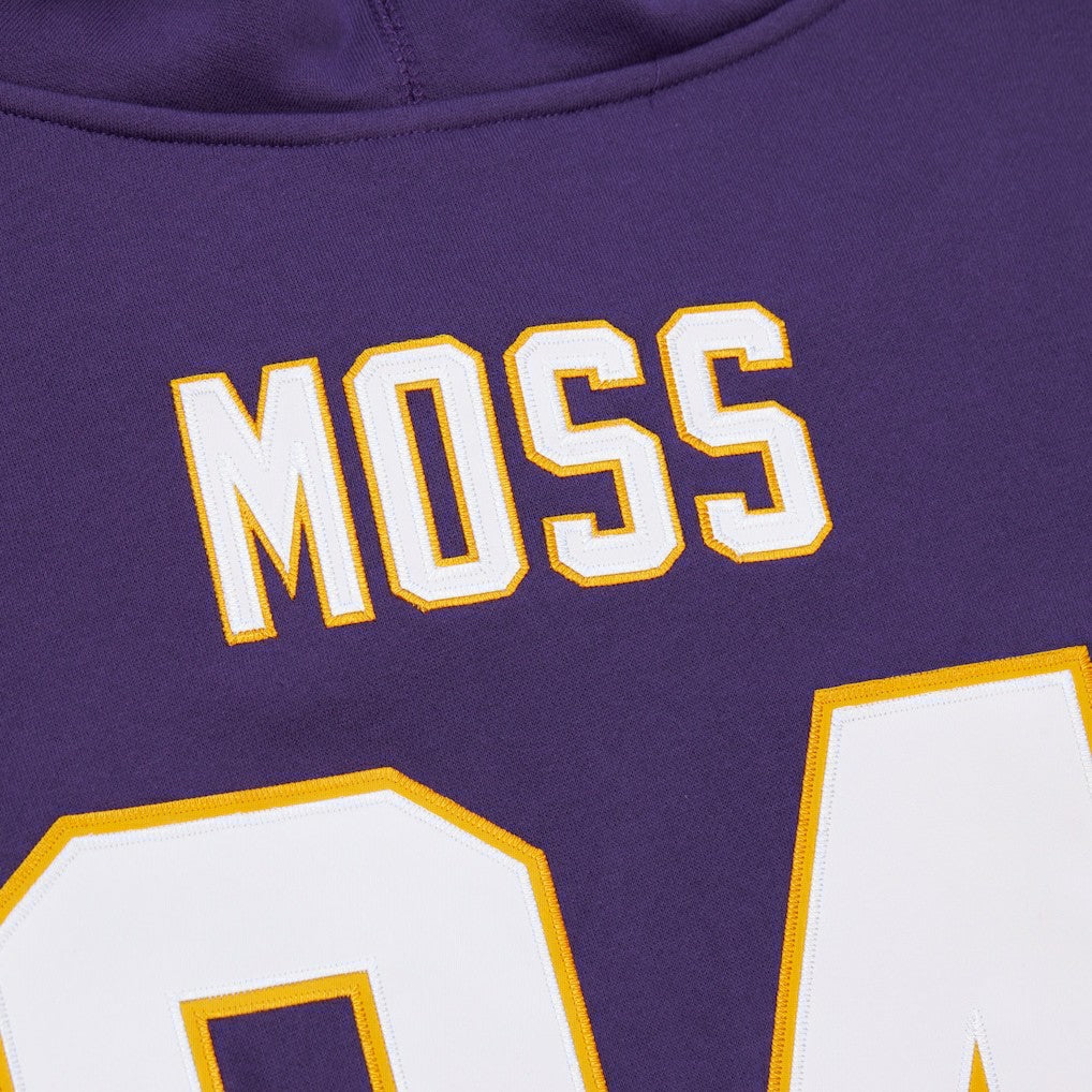 Randy Moss Minnesota Vikings Retired Player Name & Number Pullover Hoodie Purple
