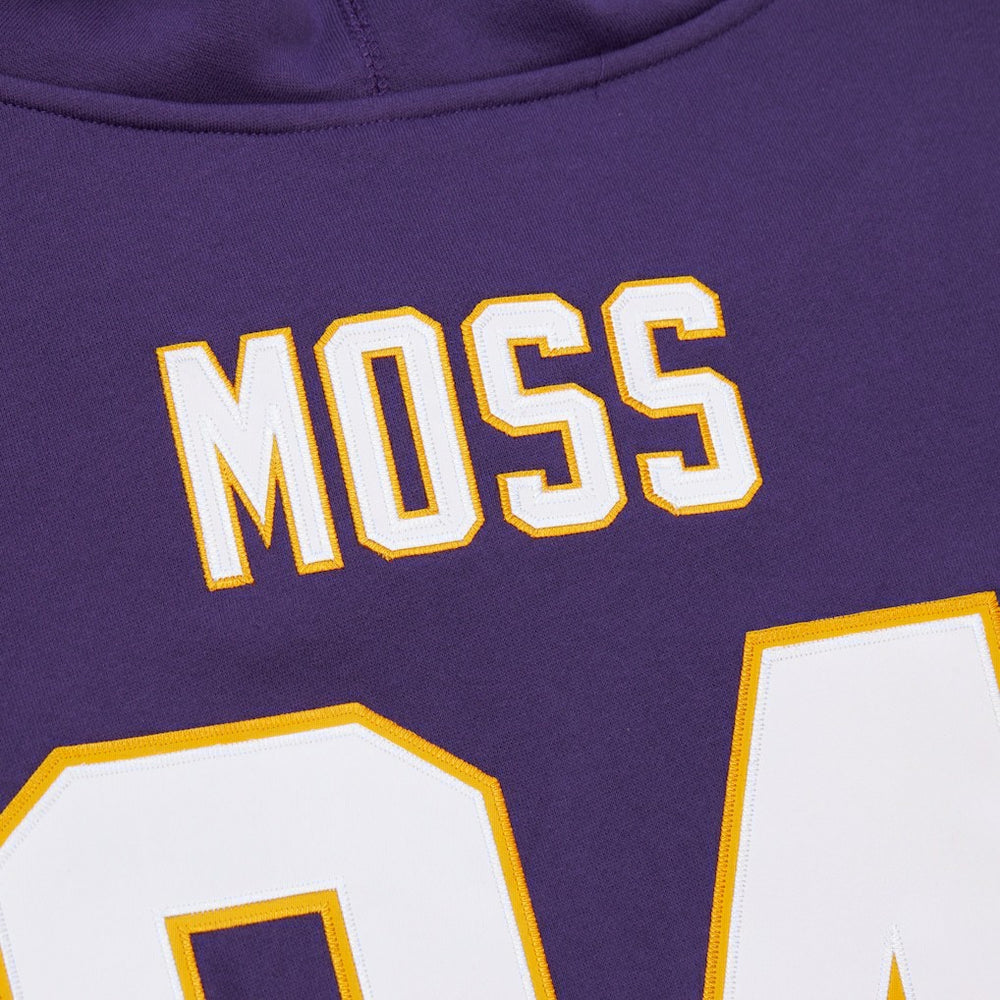 Randy Moss Minnesota Vikings Retired Player Name & Number Pullover Hoodie Purple
