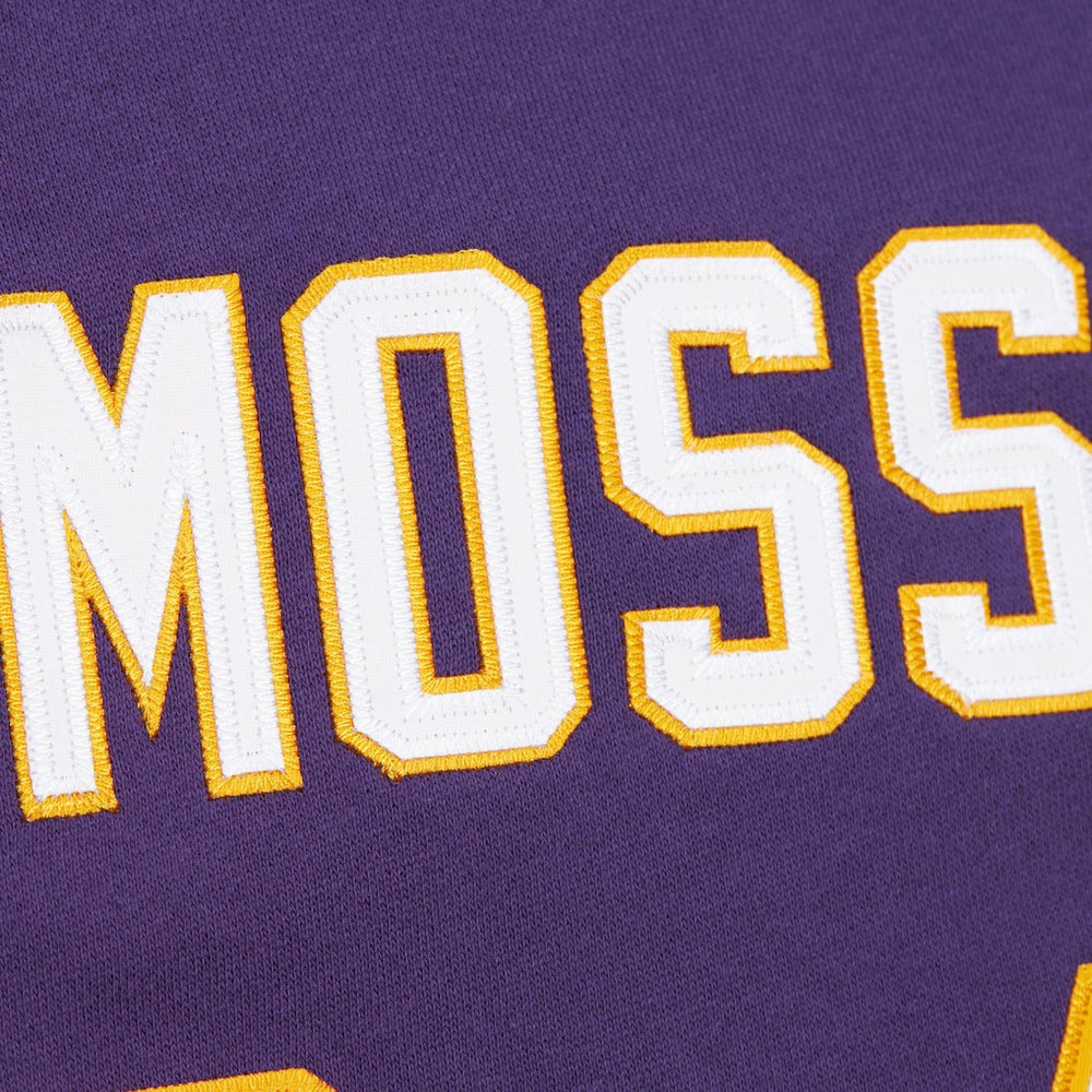 Randy Moss Minnesota Vikings Retired Player Name & Number Pullover Hoodie Purple