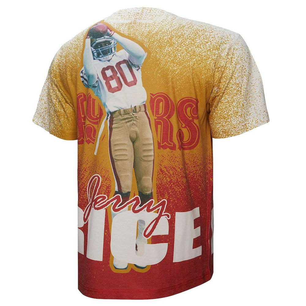 Jerry Rice San Francisco 49ers Burst Retired Player T-Shirt Gray