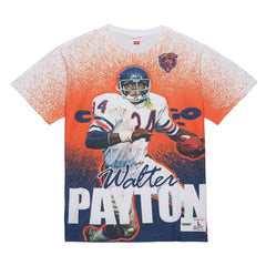 Walter Payton Chicago Bears Burst Retired Player T-Shirt Gray