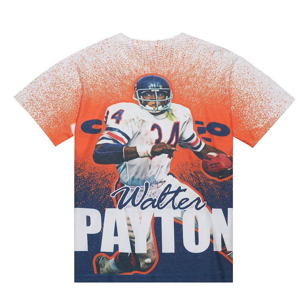 Walter Payton Chicago Bears Burst Retired Player T-Shirt Gray