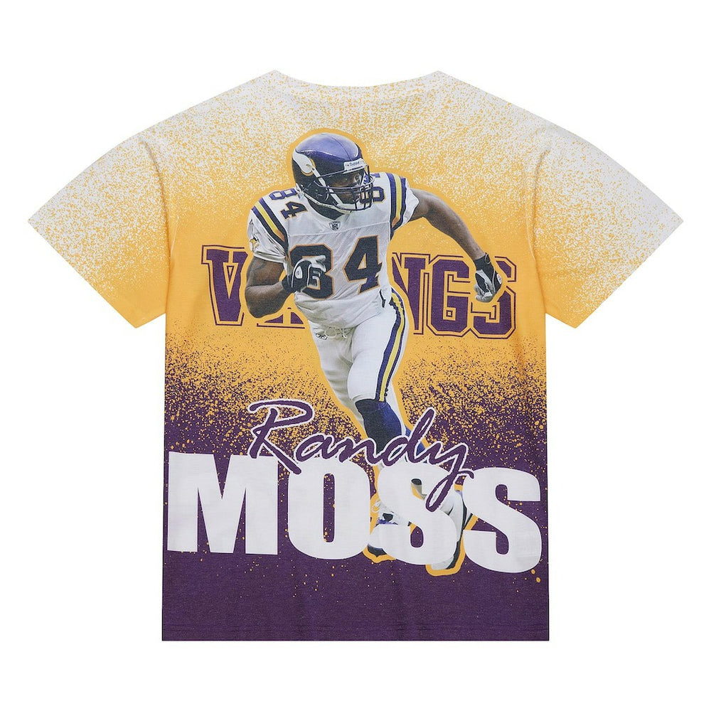 Randy Moss Minnesota Vikings Burst Retired Player T-Shirt Gray