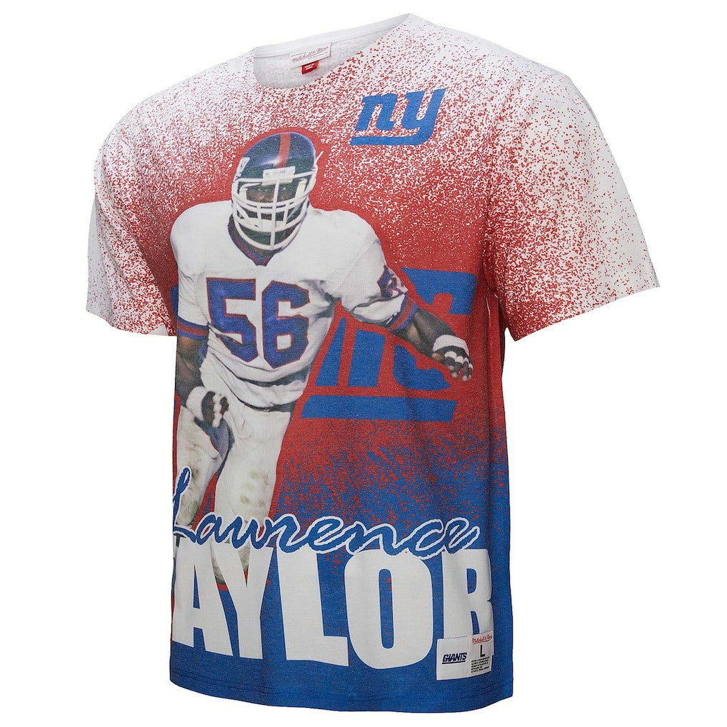 Lawrence Taylor New York Giants Burst Retired Player T-Shirt Gray