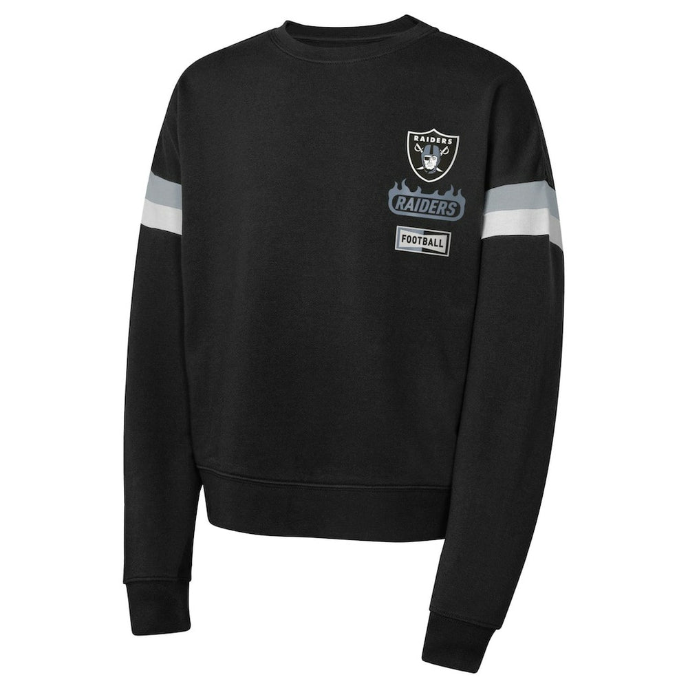Las Vegas Raiders Girls Eternal Love Pullover Sweatshirt Black