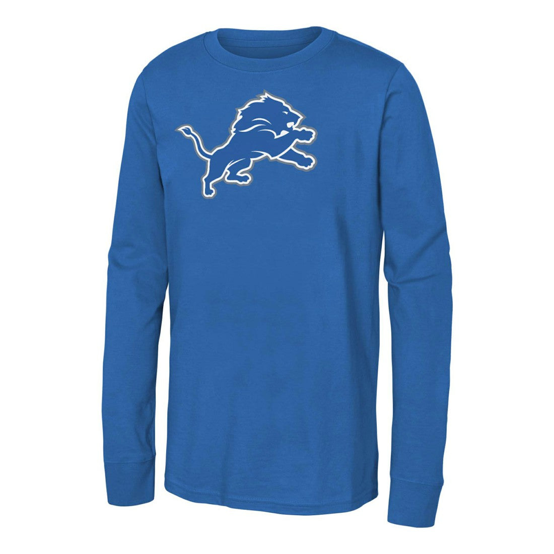 Detroit Lions Youth Primary Logo Long Sleeve T-Shirt Blue