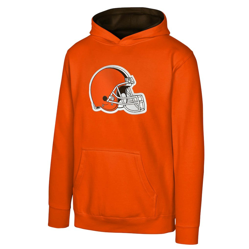Cleveland Browns Youth Prime Pullover Hoodie Orange