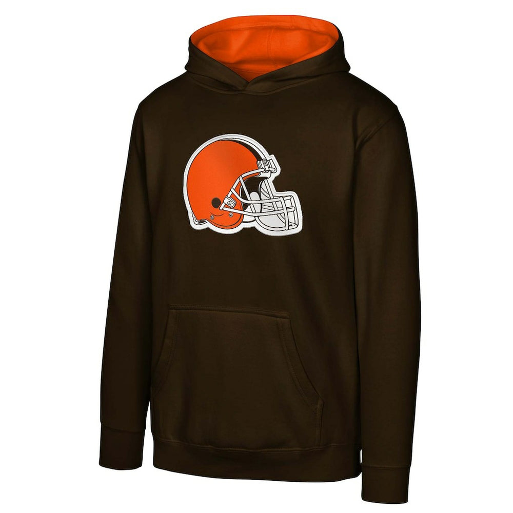 Cleveland Browns Youth Prime Pullover Hoodie Brown