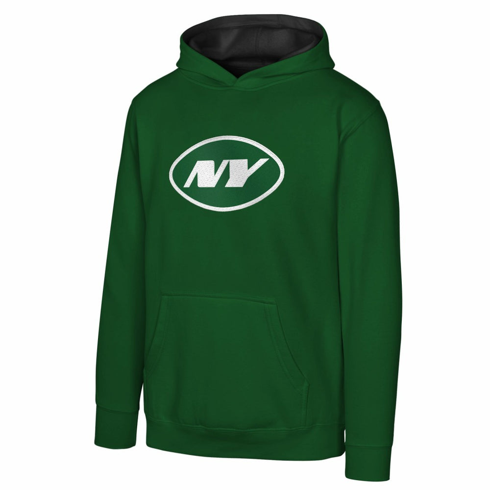 New York Jets Youth Prime Pullover Hoodie Green