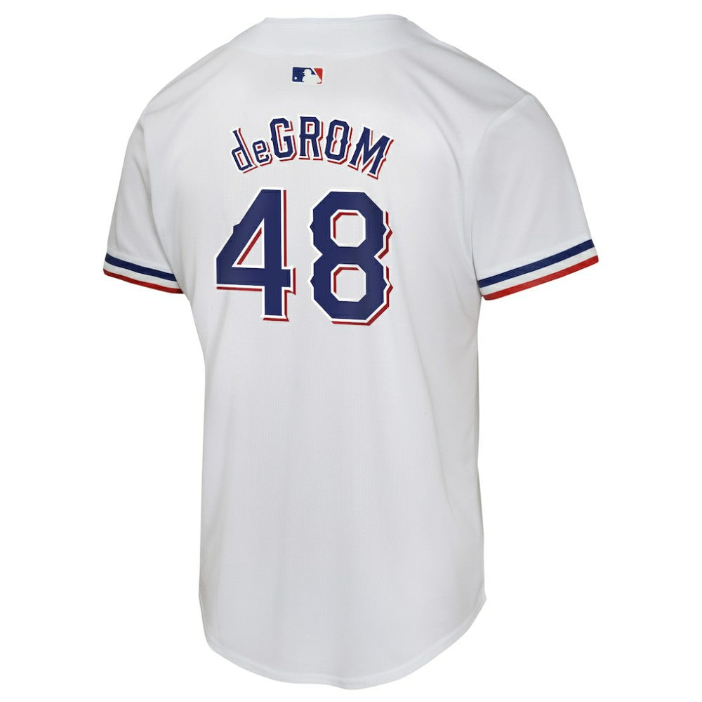 Jacob deGrom Texas Rangers Nike Youth Home Game Player Jersey - White Jerseys
