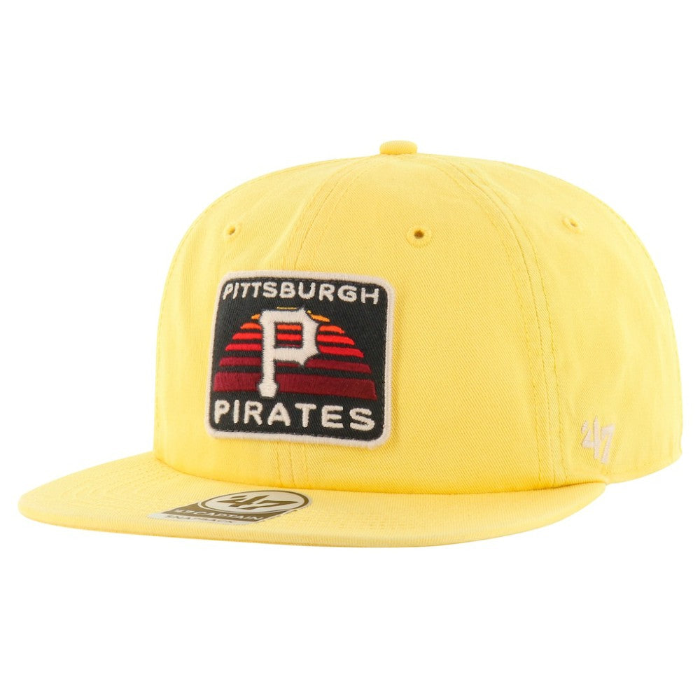 Pittsburgh Pirates '47 Cypress Captain Snapback Hat - Gold Hats