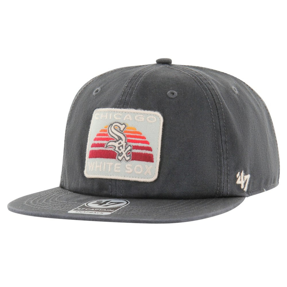 Chicago White Sox '47 Cypress Captain Snapback Hat - Charcoal Hats