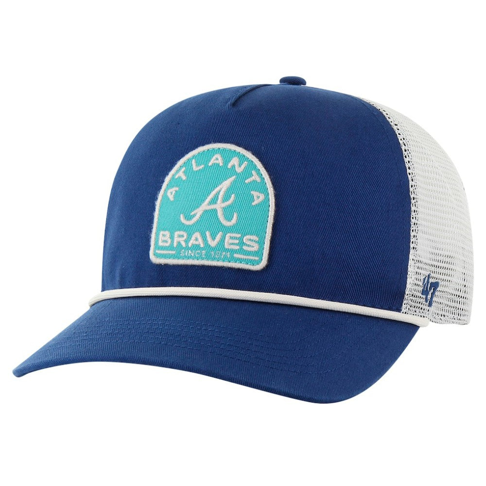 Atlanta Braves '47 Cypress Trucker Hitch Adjustable Hat - Navy Hats