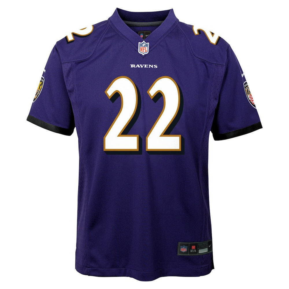 Derrick Henry Baltimore Ravens Youth Game Jersey Purple