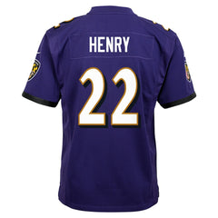 Derrick Henry Baltimore Ravens Youth Game Jersey Purple