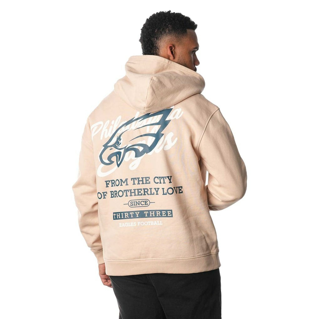 Philadelphia Eagles The Wild Collective Unisex Fleece Pullover Hoodie Cream