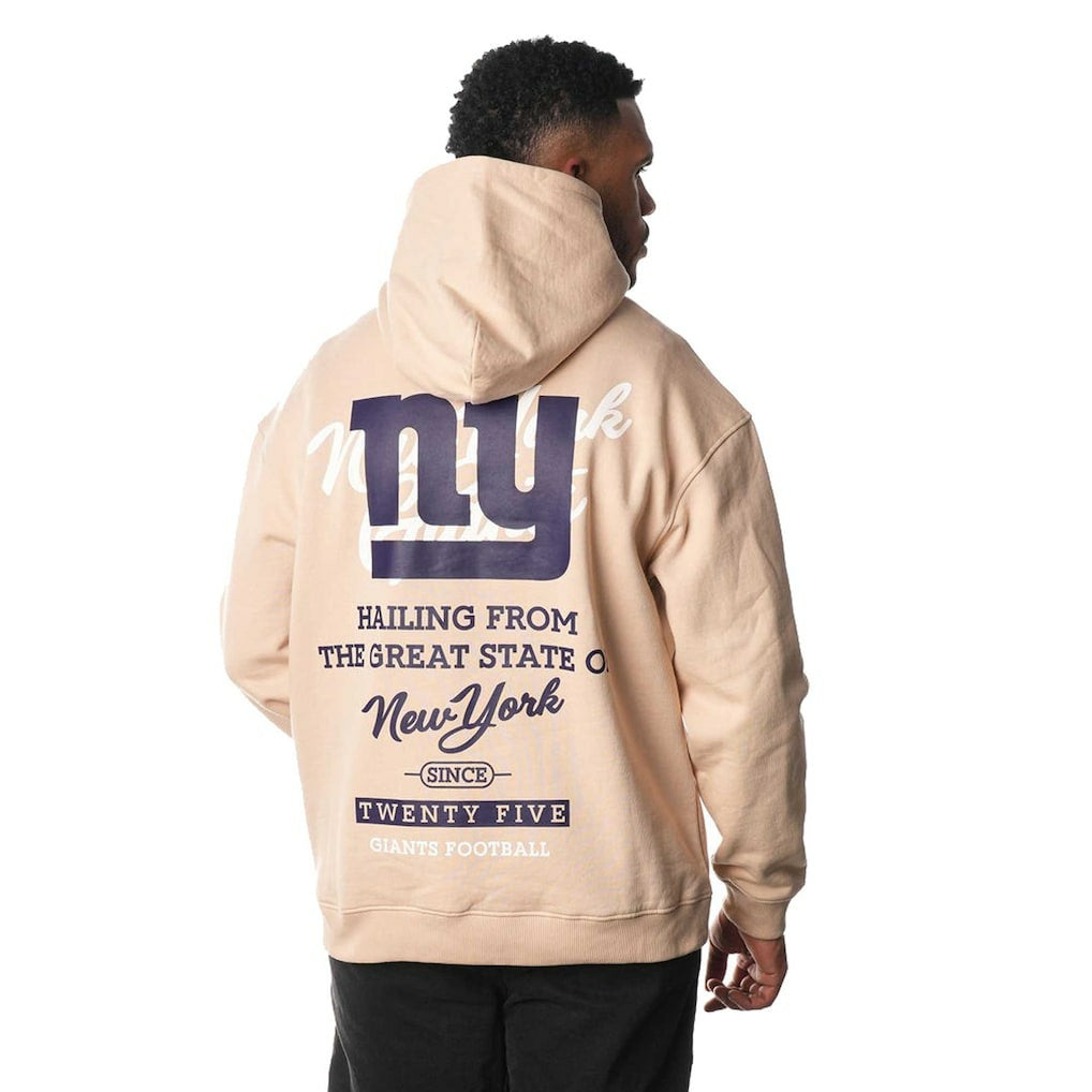 New York Giants The Wild Collective Unisex Fleece Pullover Hoodie Cream