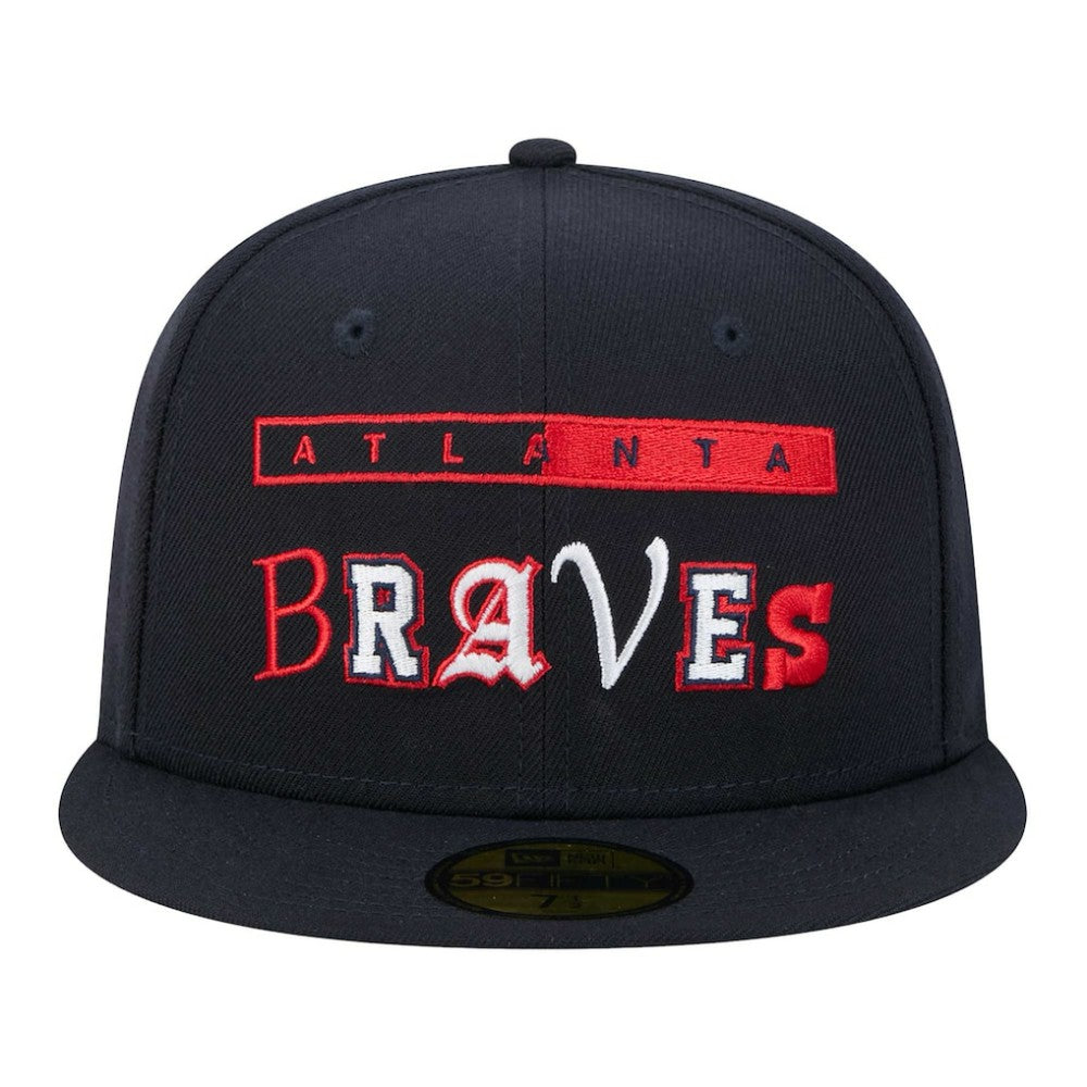 Atlanta Braves New Era Ransom 59FIFTY Fitted Hat - Navy Hats