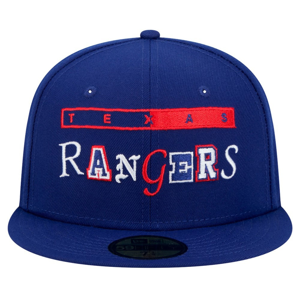 Texas Rangers New Era Ransom 59FIFTY Fitted Hat - Royal Hats