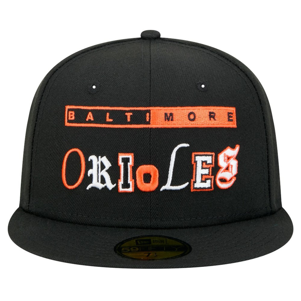 Baltimore Orioles New Era Ransom 59FIFTY Fitted Hat - Black Hats