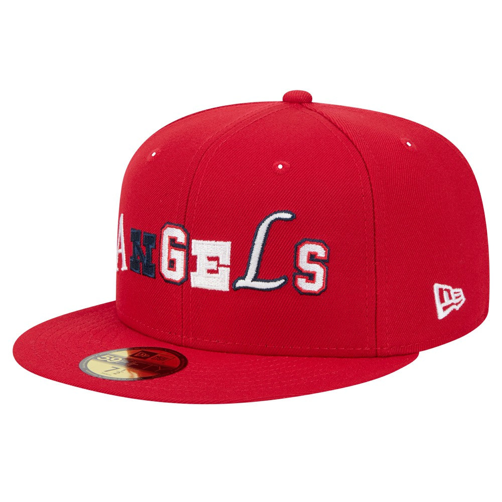 Los Angeles Angels New Era Ransom 59FIFTY Fitted Hat - Red Hats