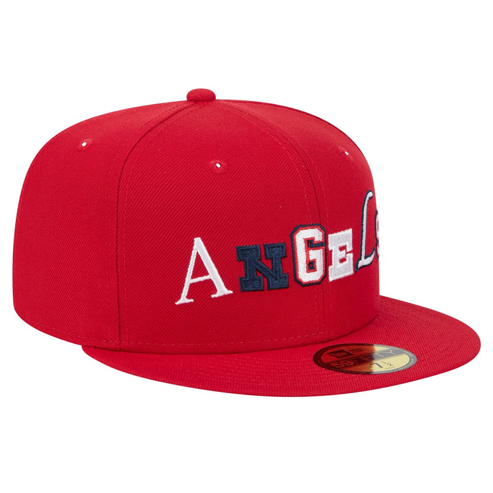 Los Angeles Angels New Era Ransom 59FIFTY Fitted Hat - Red Hats