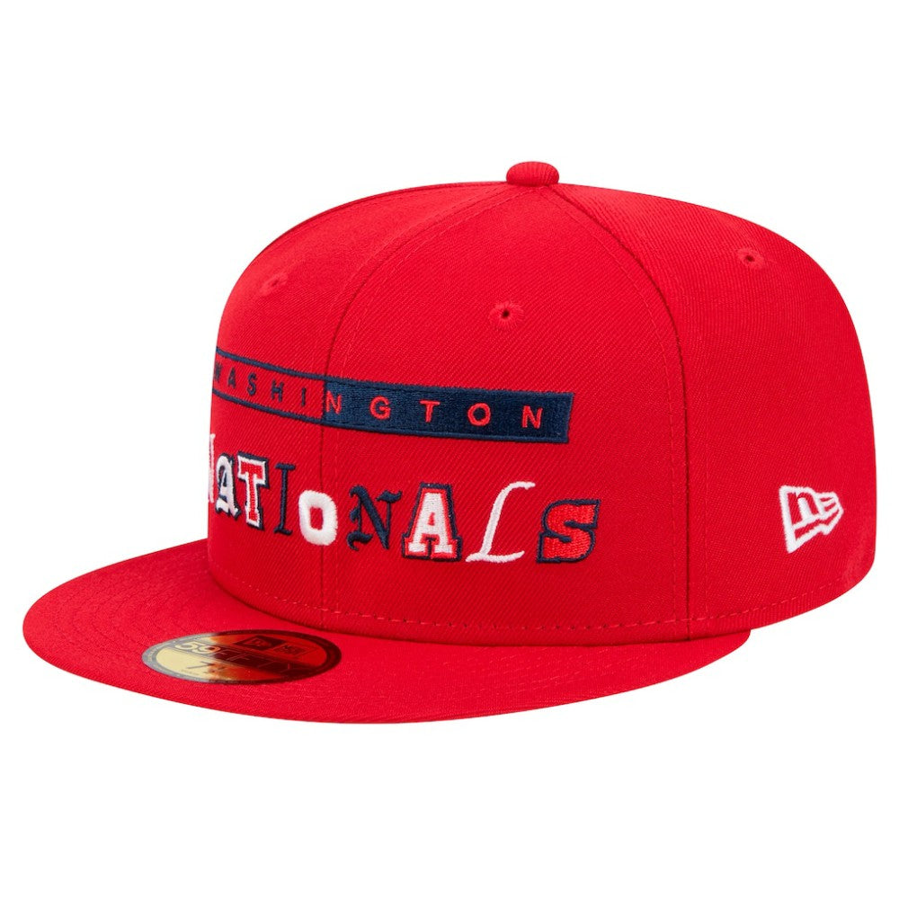 Washington Nationals New Era Ransom 59FIFTY Fitted Hat - Red Hats