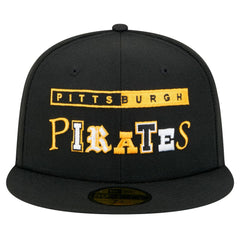 Pittsburgh Pirates New Era Ransom 59FIFTY Fitted Hat - Black Hats