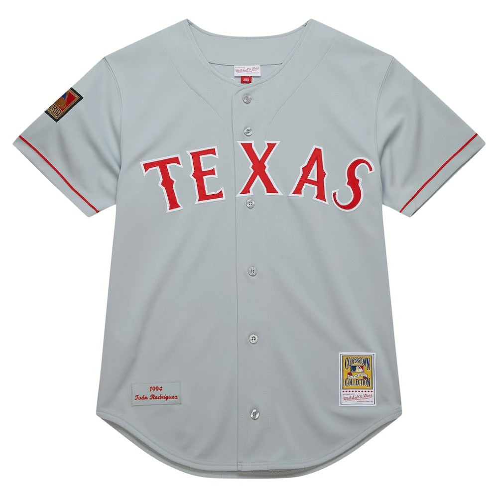 Ivan RodriguezTexas Rangers Mitchell & Ness 1994 Cooperstown Collection Authentic Dark Jersey - Gray Jerseys