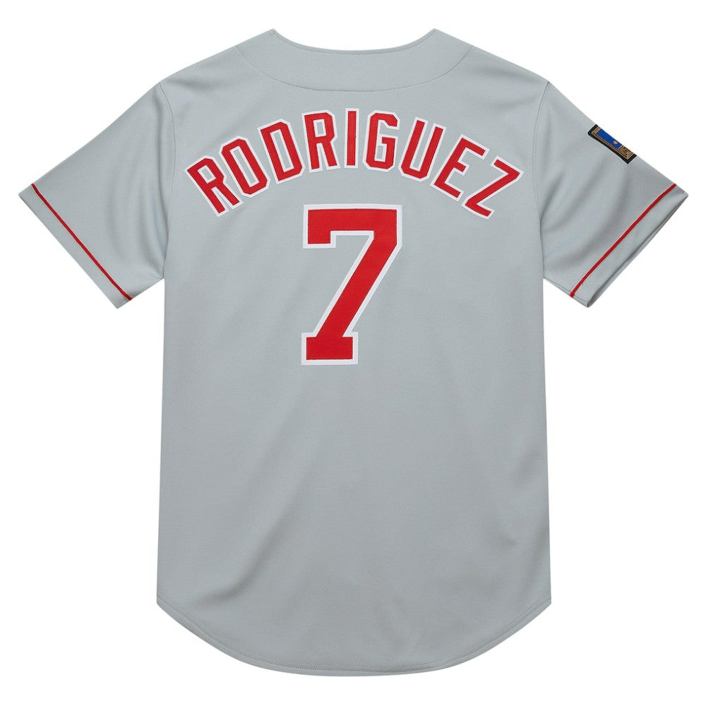Ivan RodriguezTexas Rangers Mitchell & Ness 1994 Cooperstown Collection Authentic Dark Jersey - Gray Jerseys
