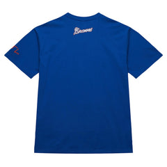 Hank Aaron Atlanta Braves Mitchell & Ness Cooperstown Collection Heavyweight Premium Player Vintage Logo T-Shirt - Royal T-shirts