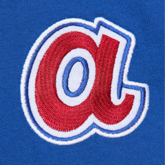 Hank Aaron Atlanta Braves Mitchell & Ness Cooperstown Collection Heavyweight Premium Player Vintage Logo T-Shirt - Royal T-shirts