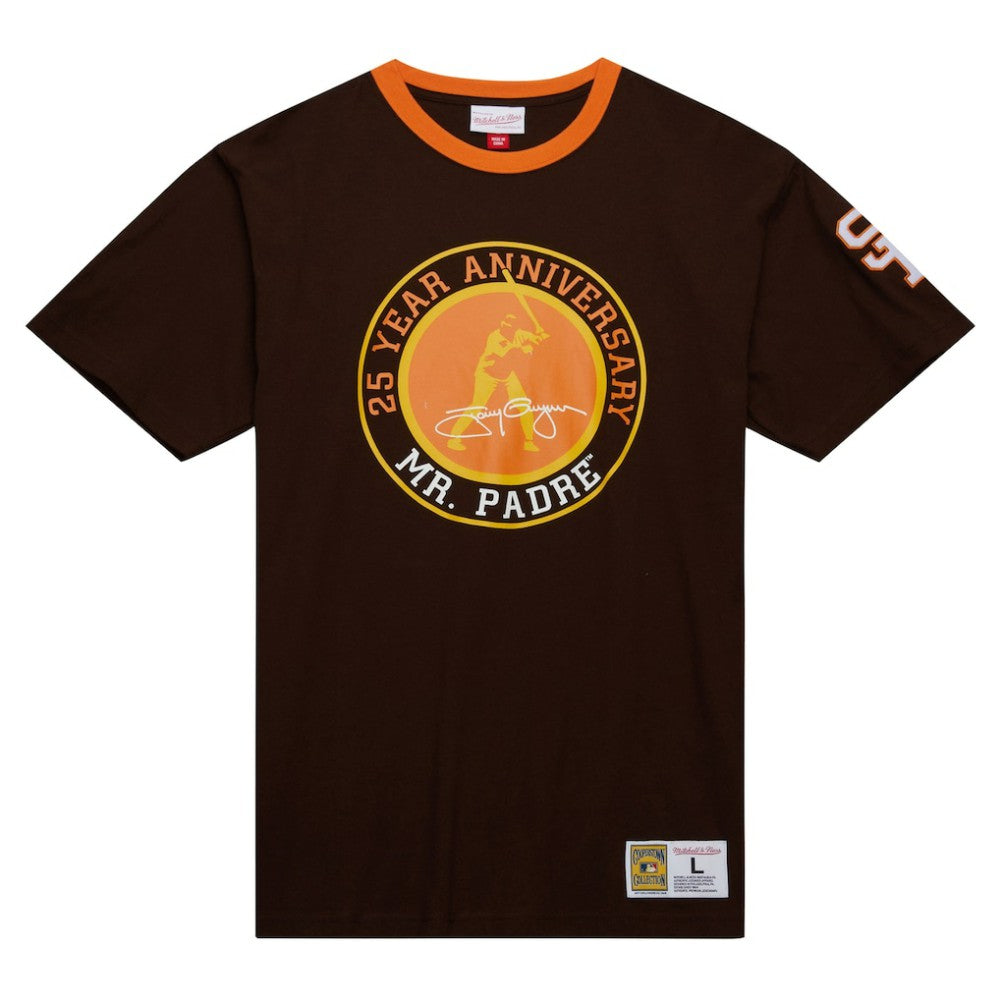 San Diego Padres Mitchell & Ness Cooperstown Collection Player Legends Ringer T-Shirt - Brown T-shirts