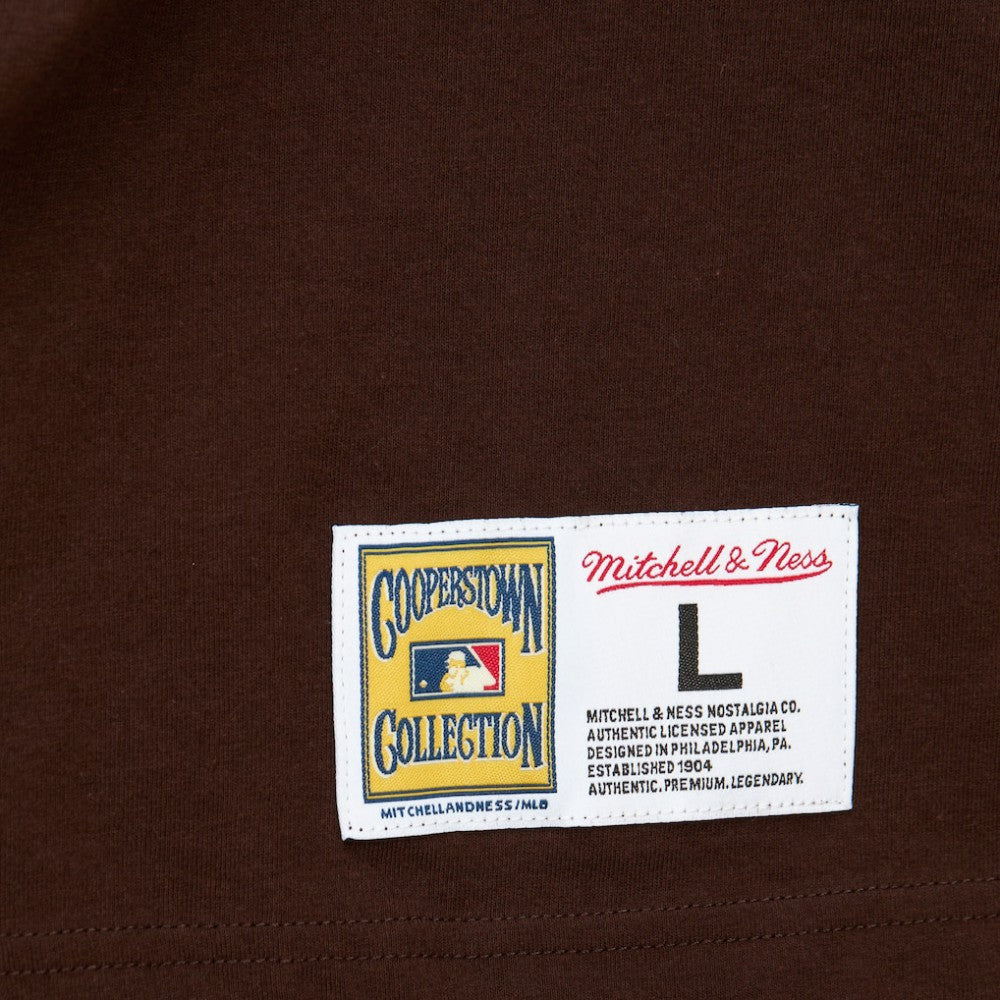 San Diego Padres Mitchell & Ness Cooperstown Collection Player Legends Ringer T-Shirt - Brown T-shirts