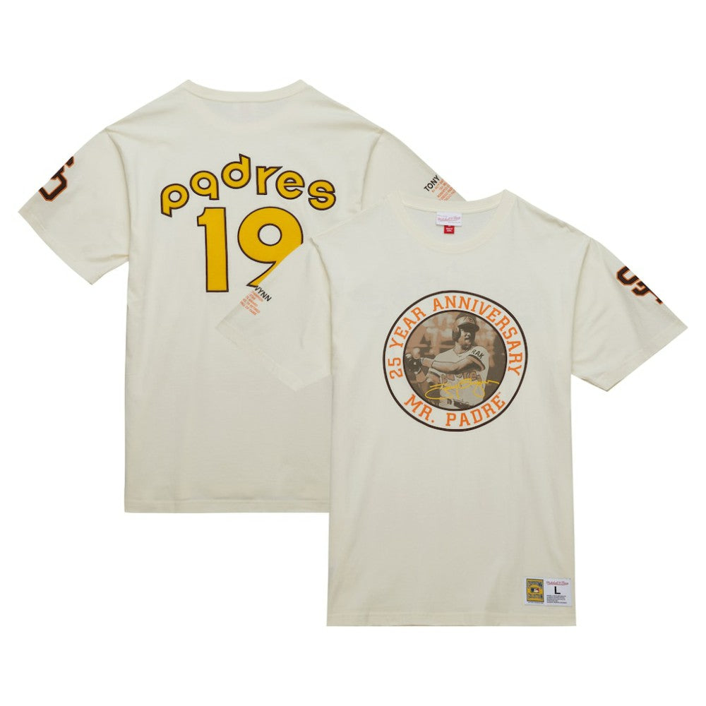 Tony Gwynn San Diego Padres Mitchell & Ness Legends Photo Real T-Shirt - Cream T-shirts