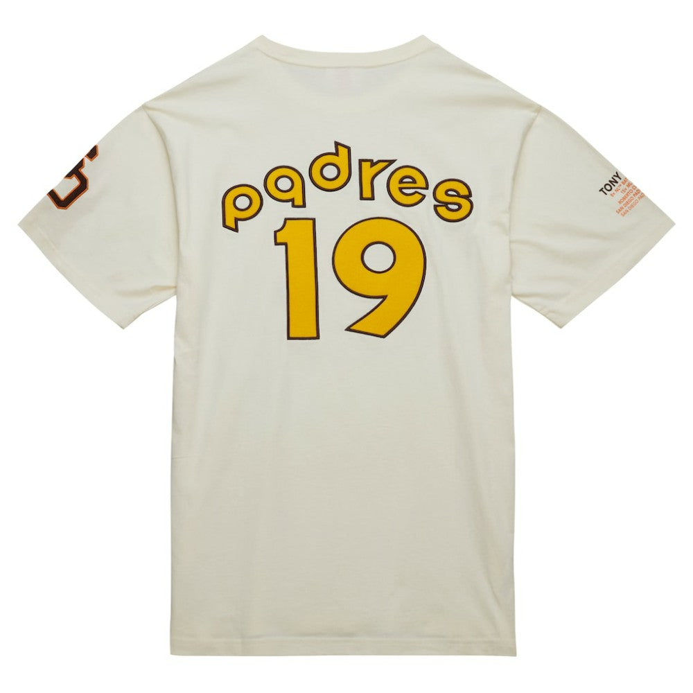 Tony Gwynn San Diego Padres Mitchell & Ness Legends Photo Real T-Shirt - Cream T-shirts