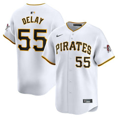 Jason Delay Pittsburgh Pirates Nike Home Limited Player Jersey – White Jerseys