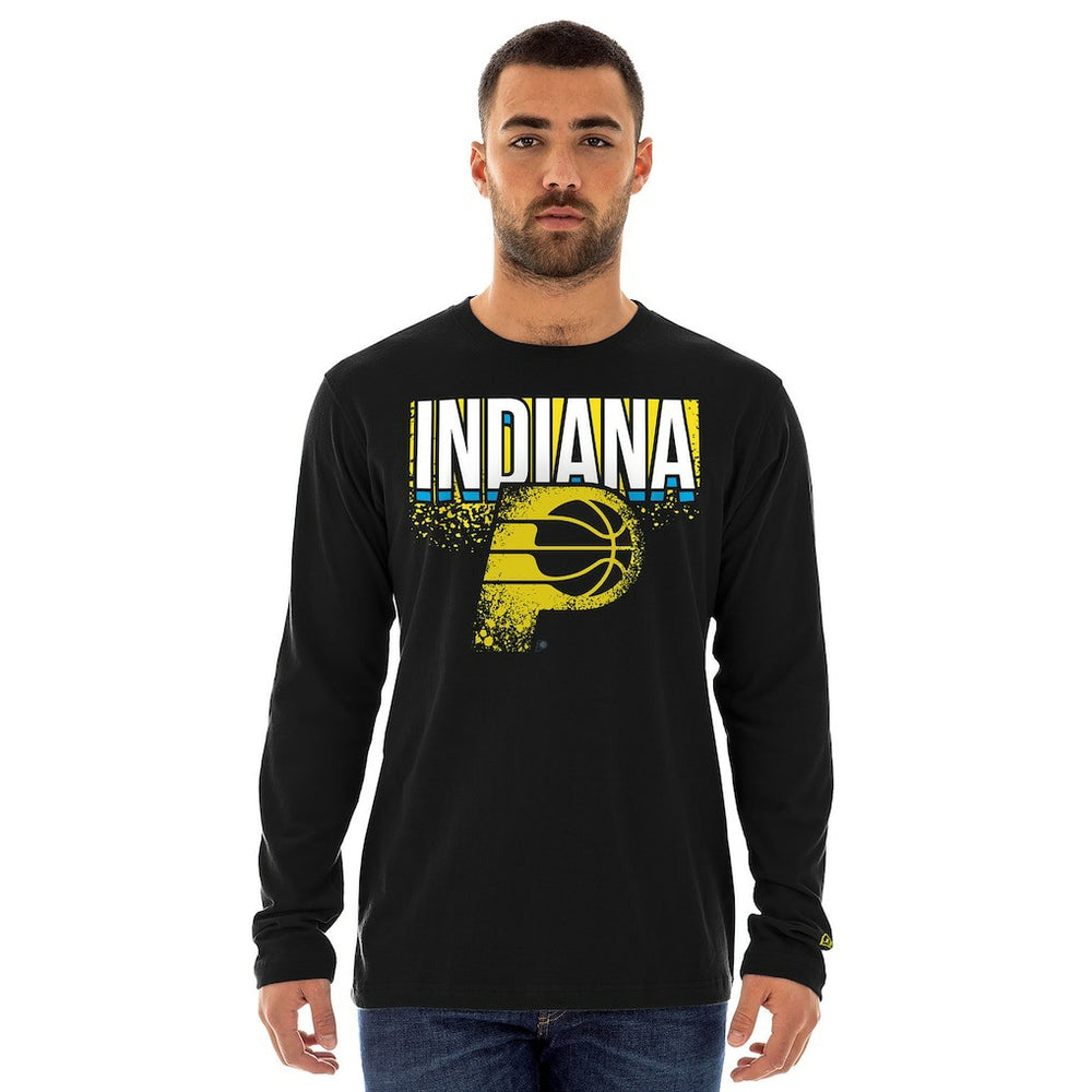 Indiana Pacers 2024/25 City Edition Long Sleeve T-Shirt Black