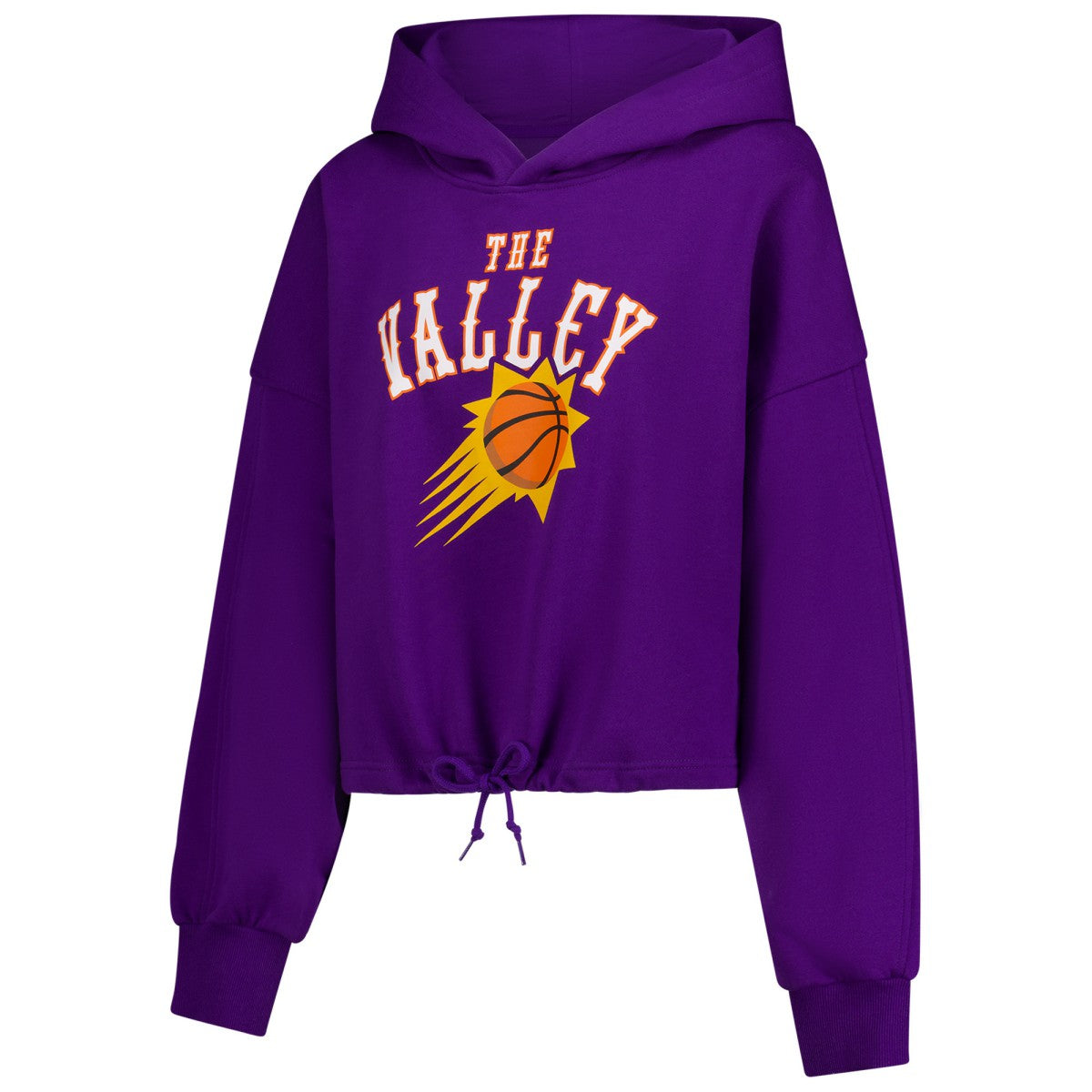 Phoenix Suns Women's 2024/25 City Edition Cropped Pullover Hoodie Purple