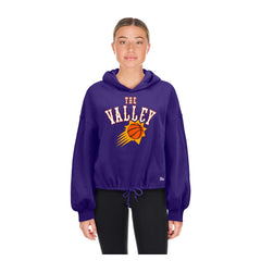 Phoenix Suns Women's 2024/25 City Edition Cropped Pullover Hoodie Purple