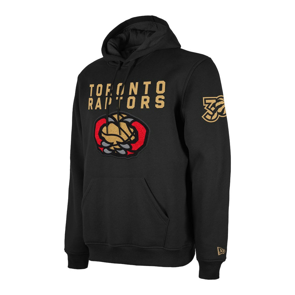 Toronto Raptors 2024/25 City Edition Chenille Heavyweight Pullover Hoodie Black