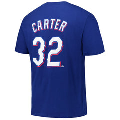 Evan Carter Texas Rangers Fanatics Big & Tall Name & Number T-Shirt - Royal T-shirts