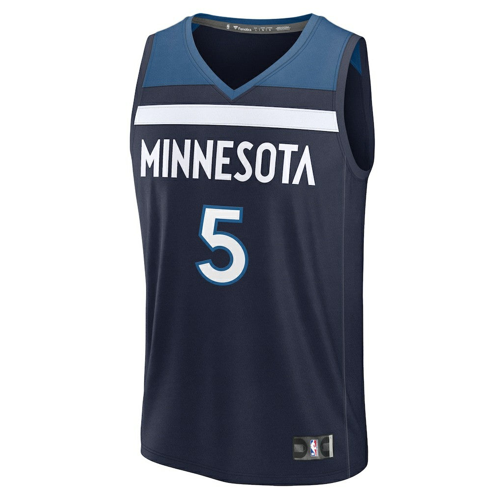 Anthony Edwards Minnesota Timberwolves Fast Break Replica Player Jersey Icon Edition Navy