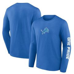 Detroit Lions One Pride Long Sleeve T-Shirt Blue