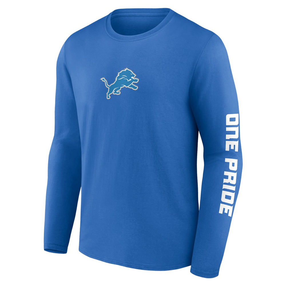 Detroit Lions One Pride Long Sleeve T-Shirt Blue