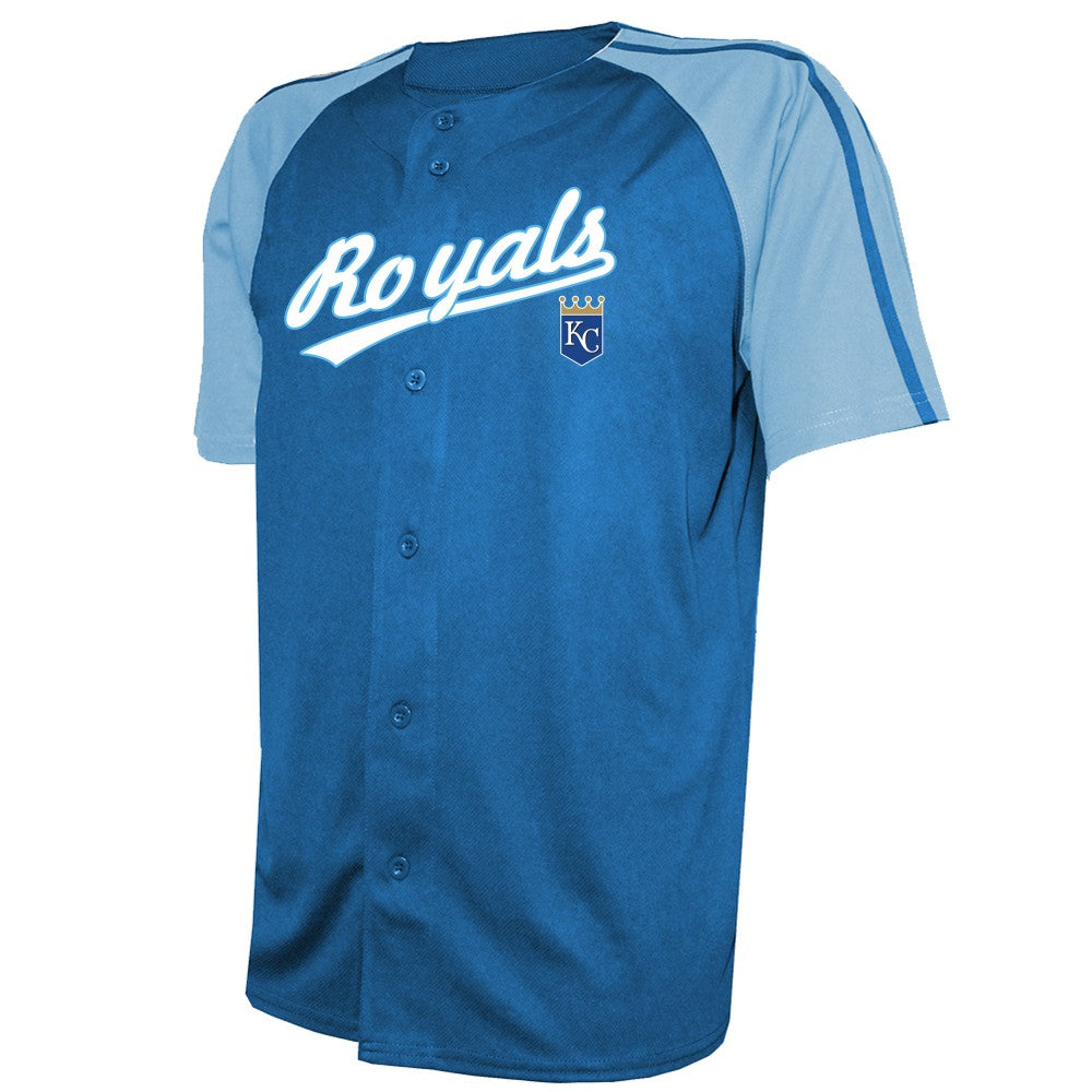 Kansas City Royals Stitches Team Raglan Jersey - Royal Jerseys
