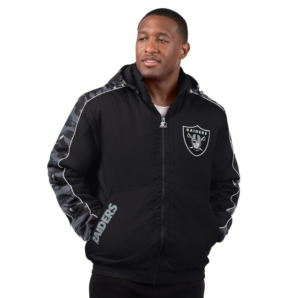 Las Vegas Raiders Starter Thursday Night Gridiron Full-Zip Jacket Black