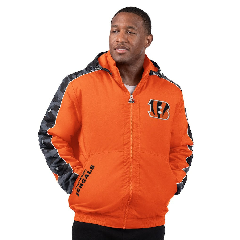Cincinnati Bengals Starter Thursday Night Gridiron Full-Zip Jacket Orange